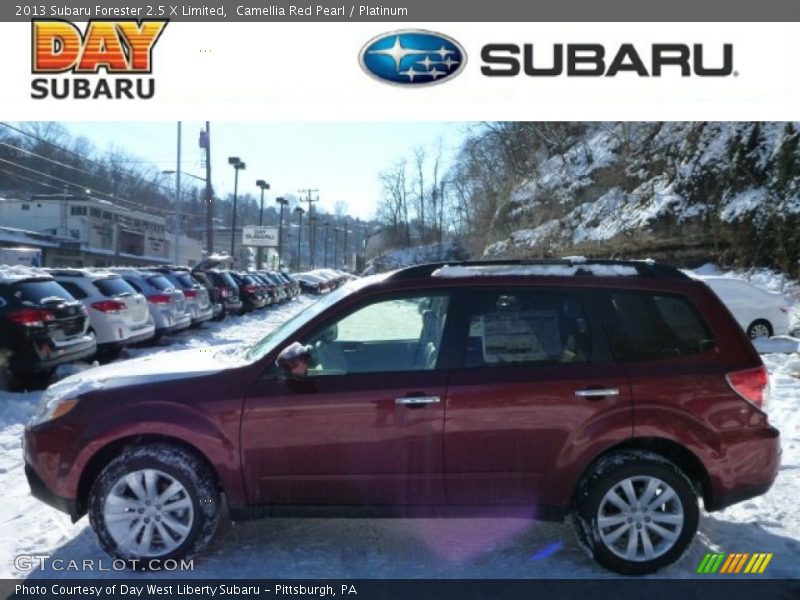 Camellia Red Pearl / Platinum 2013 Subaru Forester 2.5 X Limited