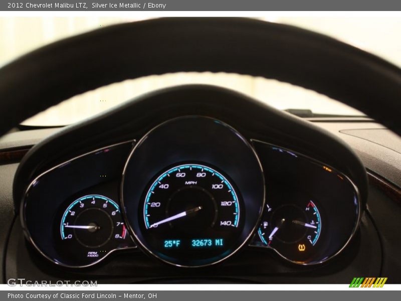 Silver Ice Metallic / Ebony 2012 Chevrolet Malibu LTZ