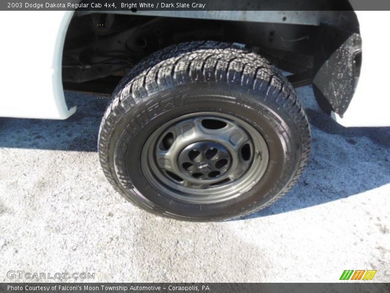 Bright White / Dark Slate Gray 2003 Dodge Dakota Regular Cab 4x4
