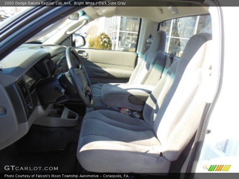 Bright White / Dark Slate Gray 2003 Dodge Dakota Regular Cab 4x4
