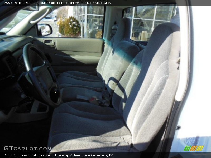 Bright White / Dark Slate Gray 2003 Dodge Dakota Regular Cab 4x4