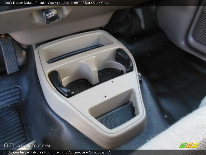 Bright White / Dark Slate Gray 2003 Dodge Dakota Regular Cab 4x4