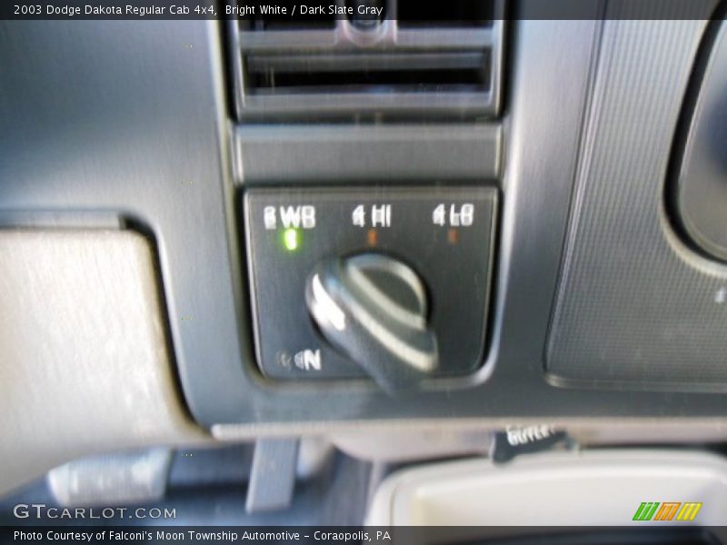 Bright White / Dark Slate Gray 2003 Dodge Dakota Regular Cab 4x4