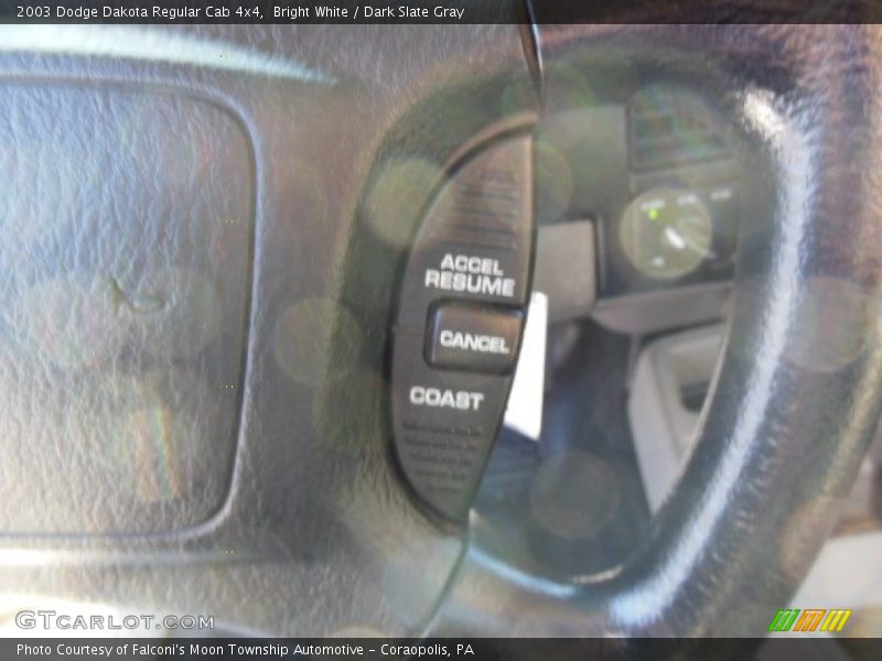 Bright White / Dark Slate Gray 2003 Dodge Dakota Regular Cab 4x4