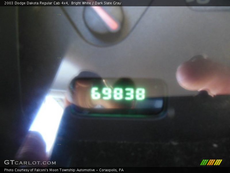 Bright White / Dark Slate Gray 2003 Dodge Dakota Regular Cab 4x4