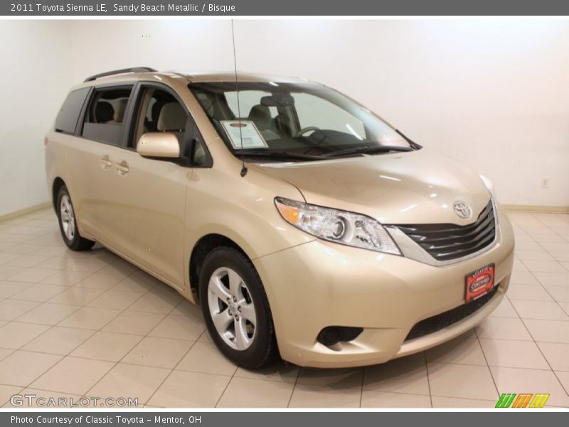 Sandy Beach Metallic / Bisque 2011 Toyota Sienna LE