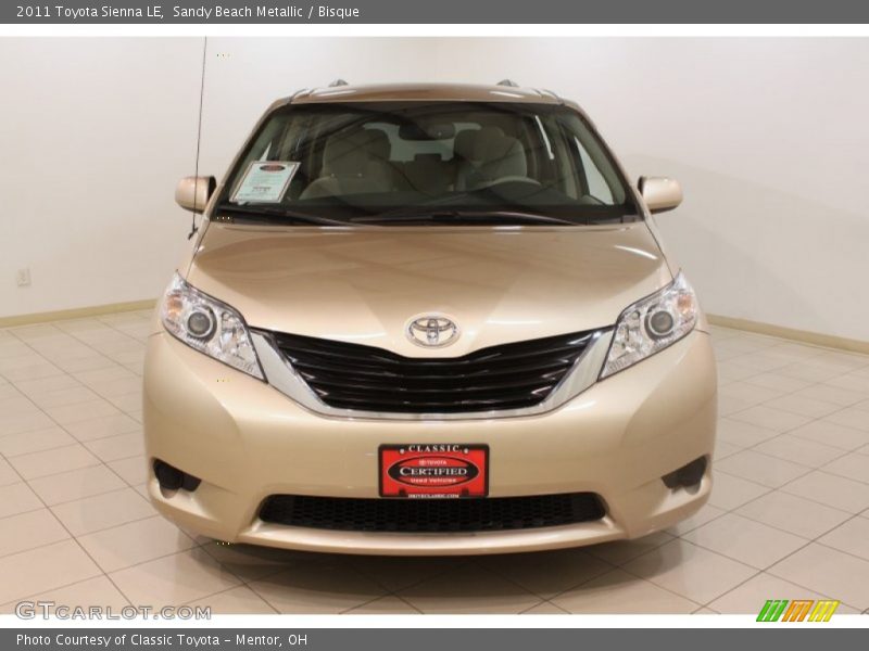 Sandy Beach Metallic / Bisque 2011 Toyota Sienna LE
