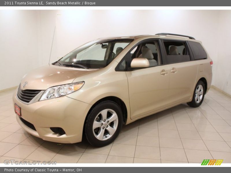 Sandy Beach Metallic / Bisque 2011 Toyota Sienna LE