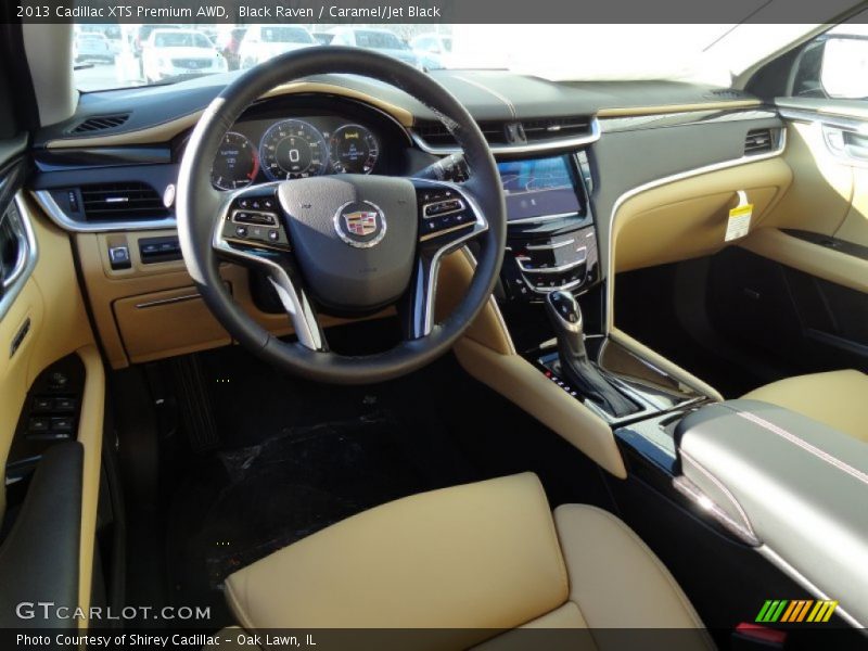 Black Raven / Caramel/Jet Black 2013 Cadillac XTS Premium AWD