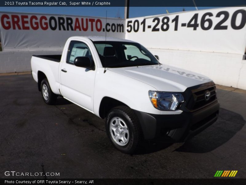 Super White / Graphite 2013 Toyota Tacoma Regular Cab