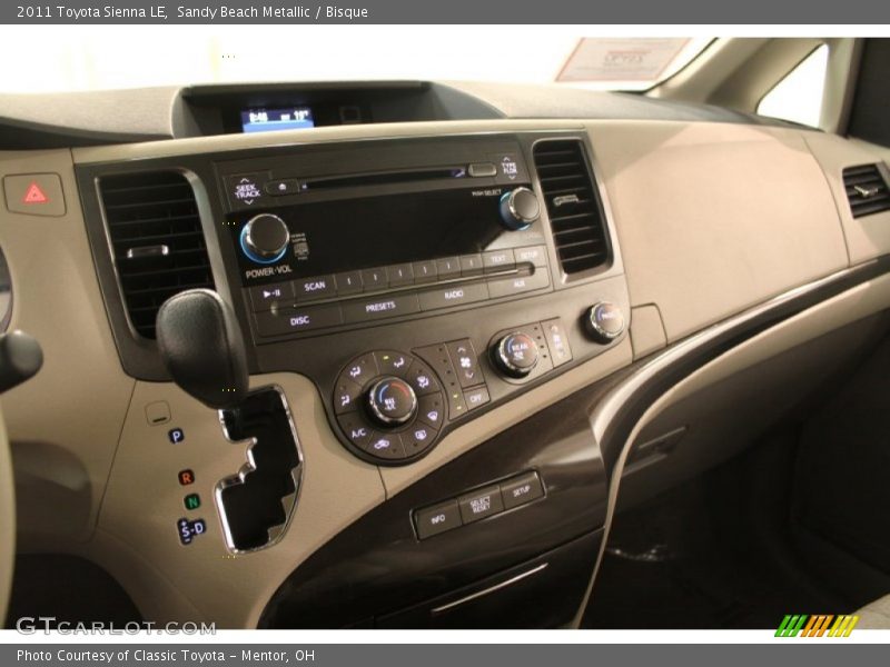 Sandy Beach Metallic / Bisque 2011 Toyota Sienna LE