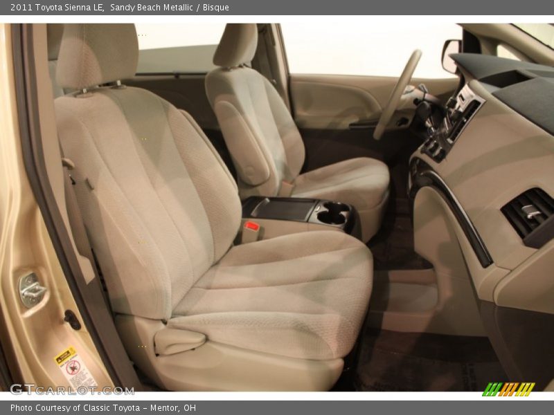 Sandy Beach Metallic / Bisque 2011 Toyota Sienna LE