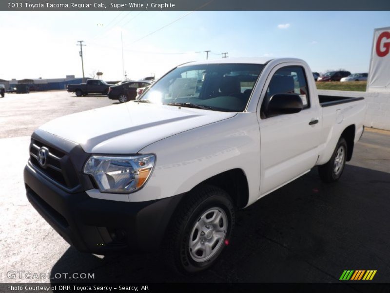 Super White / Graphite 2013 Toyota Tacoma Regular Cab