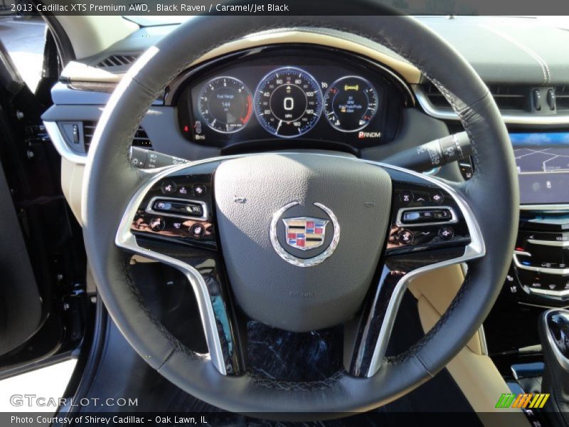 Black Raven / Caramel/Jet Black 2013 Cadillac XTS Premium AWD