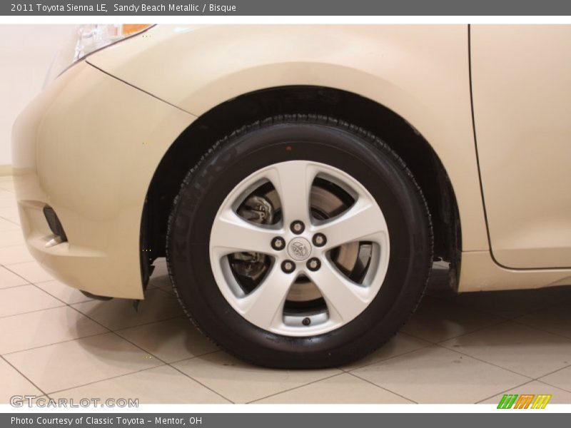Sandy Beach Metallic / Bisque 2011 Toyota Sienna LE