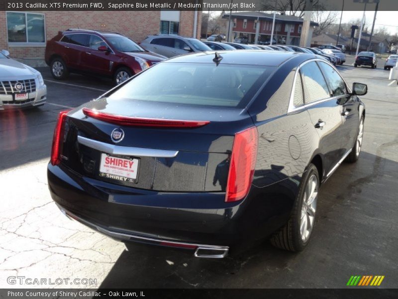 Sapphire Blue Metallic / Medium Titanium/Jet Black 2013 Cadillac XTS Premium FWD