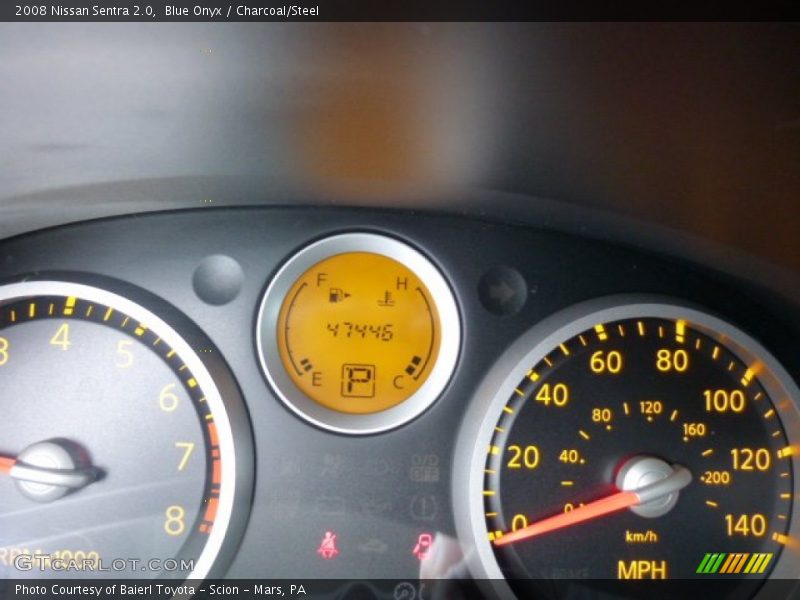 Blue Onyx / Charcoal/Steel 2008 Nissan Sentra 2.0