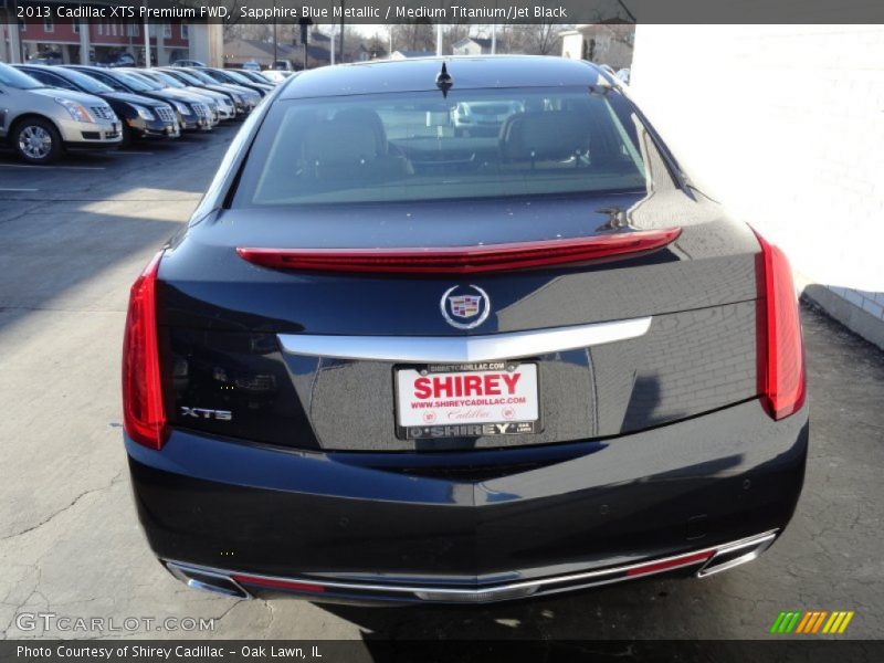 Sapphire Blue Metallic / Medium Titanium/Jet Black 2013 Cadillac XTS Premium FWD