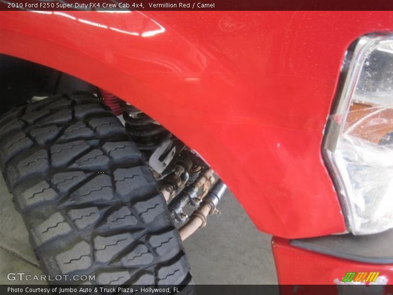 Vermillion Red / Camel 2010 Ford F250 Super Duty FX4 Crew Cab 4x4