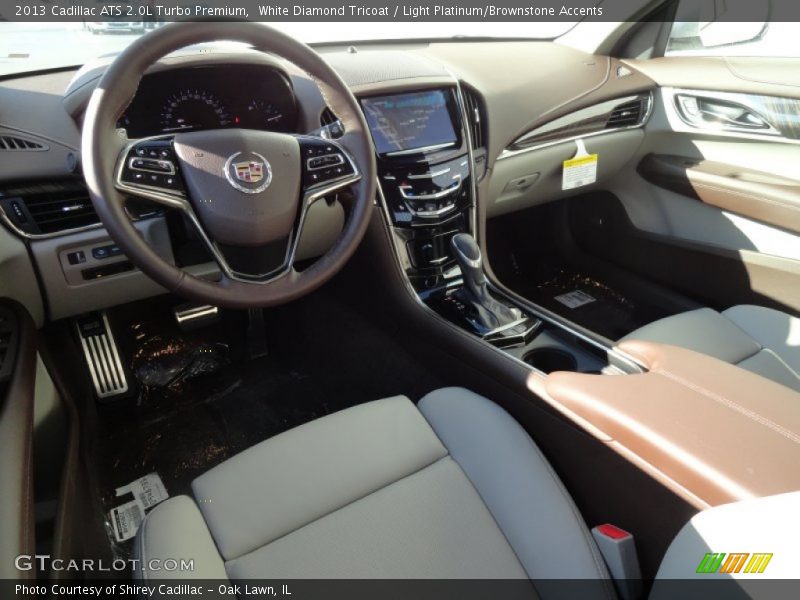Light Platinum/Brownstone Accents Interior - 2013 ATS 2.0L Turbo Premium 