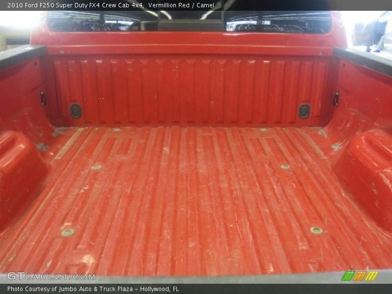 Vermillion Red / Camel 2010 Ford F250 Super Duty FX4 Crew Cab 4x4