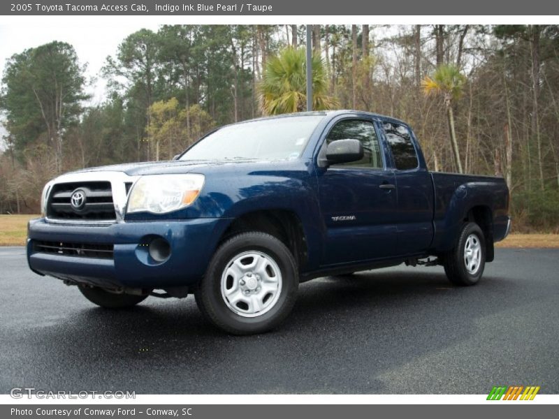 Indigo Ink Blue Pearl / Taupe 2005 Toyota Tacoma Access Cab