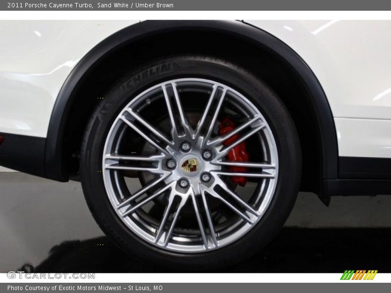 Sand White / Umber Brown 2011 Porsche Cayenne Turbo