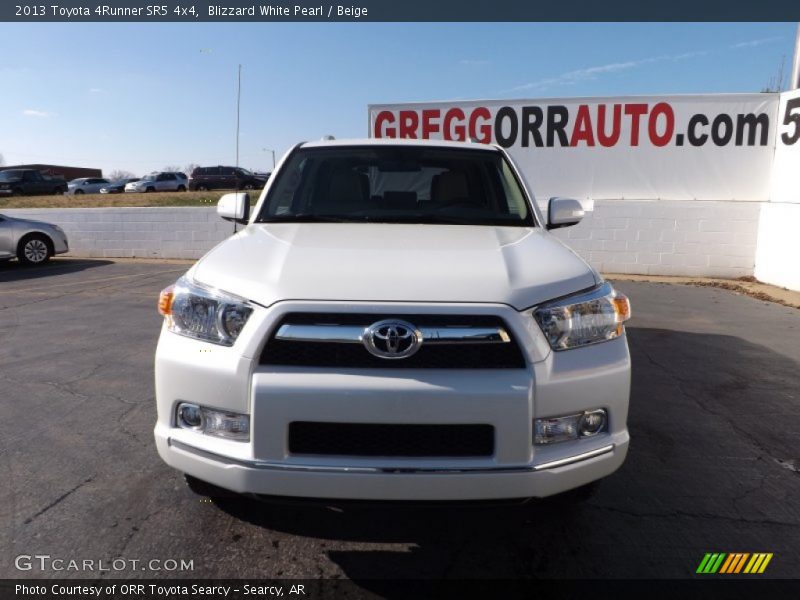 Blizzard White Pearl / Beige 2013 Toyota 4Runner SR5 4x4