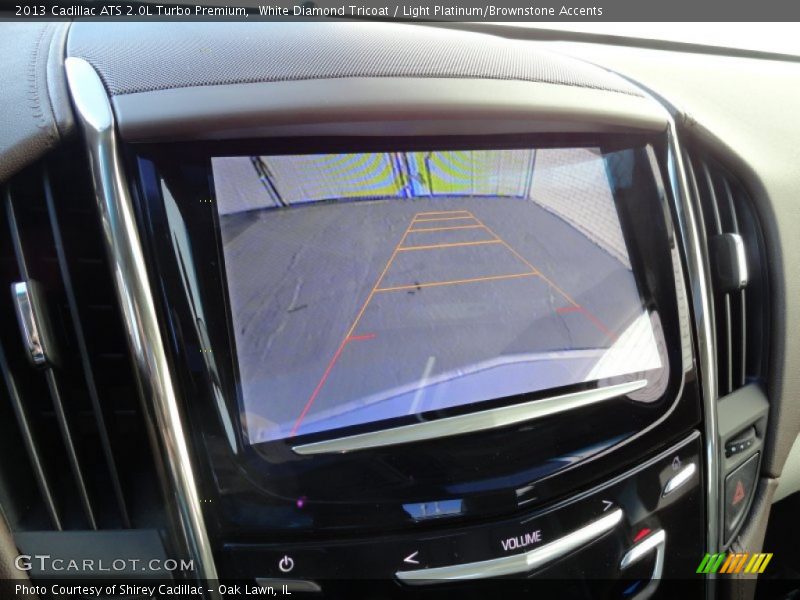 White Diamond Tricoat / Light Platinum/Brownstone Accents 2013 Cadillac ATS 2.0L Turbo Premium