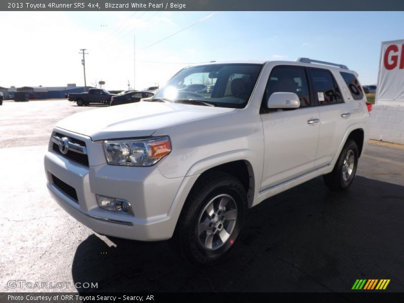 Blizzard White Pearl / Beige 2013 Toyota 4Runner SR5 4x4