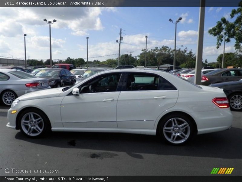 Arctic White / Black 2011 Mercedes-Benz E 350 Sedan