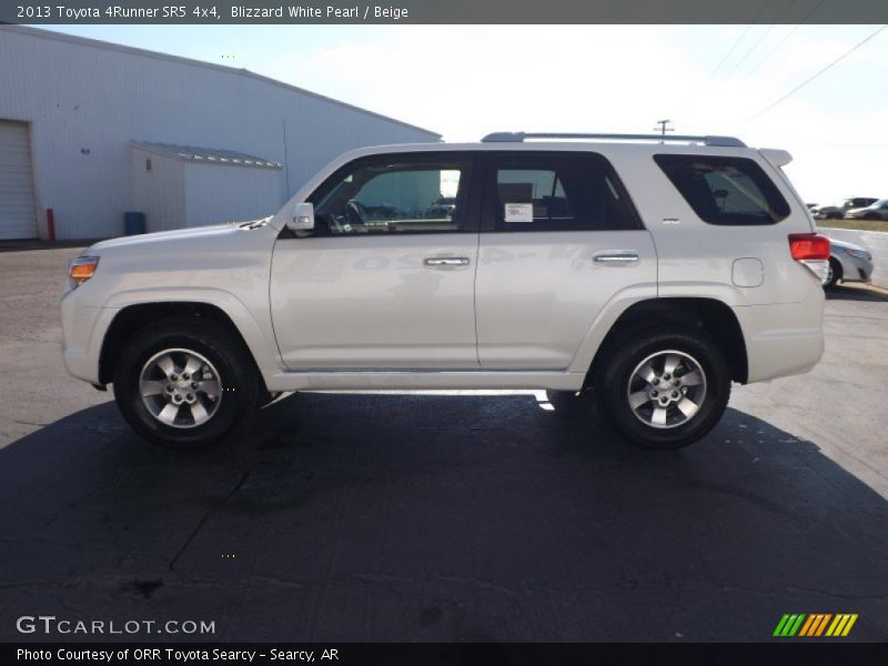 Blizzard White Pearl / Beige 2013 Toyota 4Runner SR5 4x4