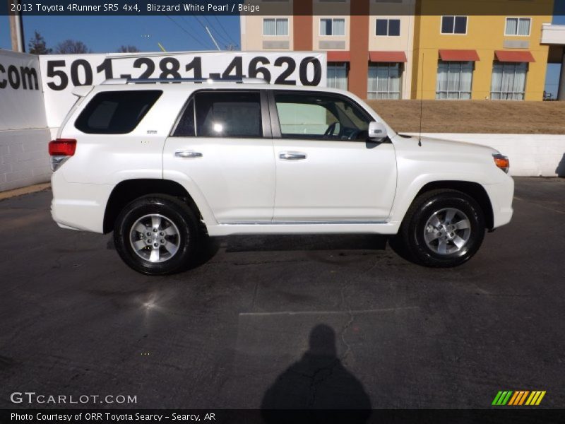 Blizzard White Pearl / Beige 2013 Toyota 4Runner SR5 4x4