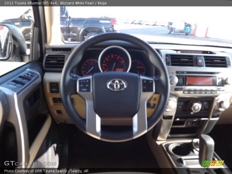 Blizzard White Pearl / Beige 2013 Toyota 4Runner SR5 4x4