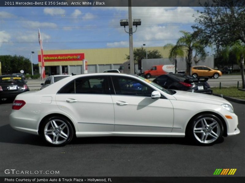 Arctic White / Black 2011 Mercedes-Benz E 350 Sedan