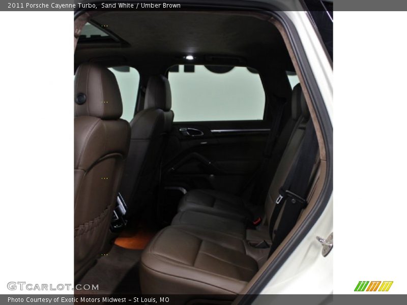 Sand White / Umber Brown 2011 Porsche Cayenne Turbo