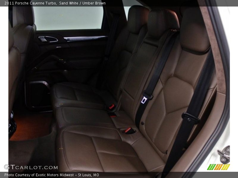 Sand White / Umber Brown 2011 Porsche Cayenne Turbo
