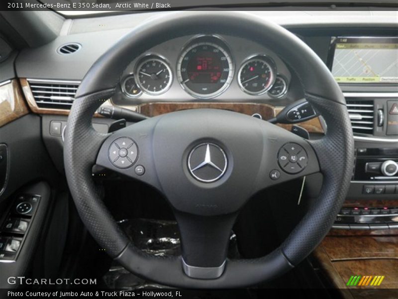 Arctic White / Black 2011 Mercedes-Benz E 350 Sedan