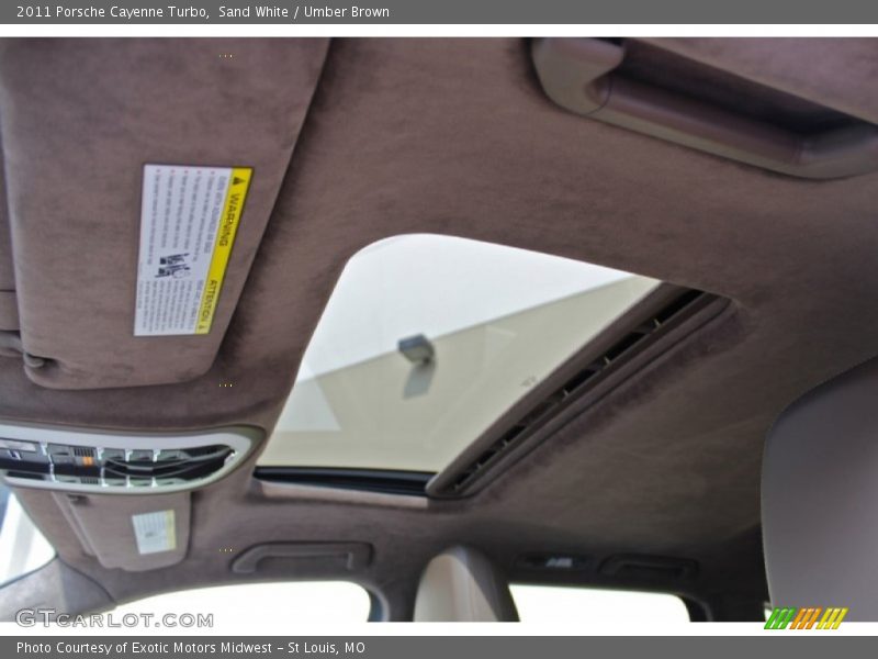 Sunroof of 2011 Cayenne Turbo
