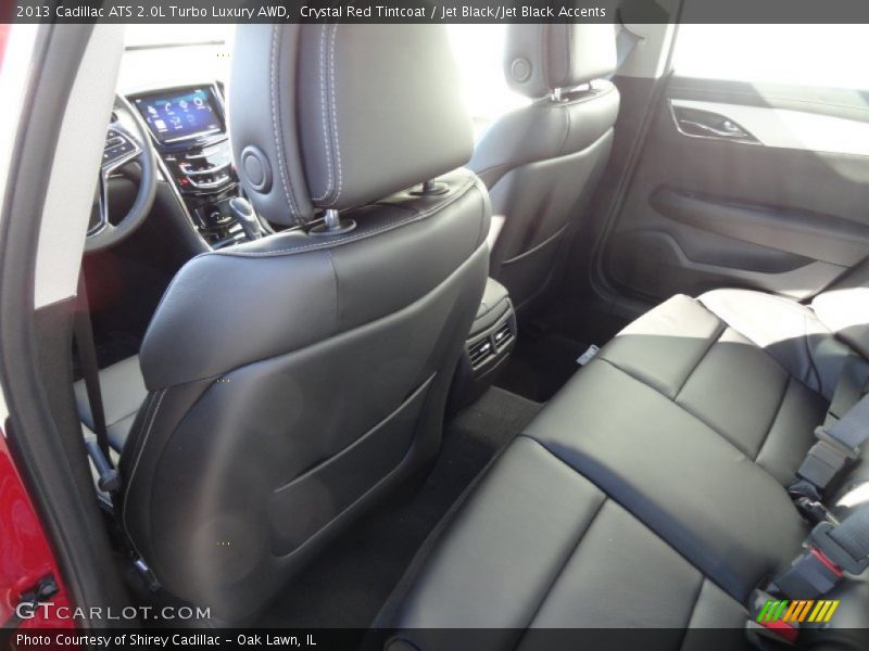 Crystal Red Tintcoat / Jet Black/Jet Black Accents 2013 Cadillac ATS 2.0L Turbo Luxury AWD