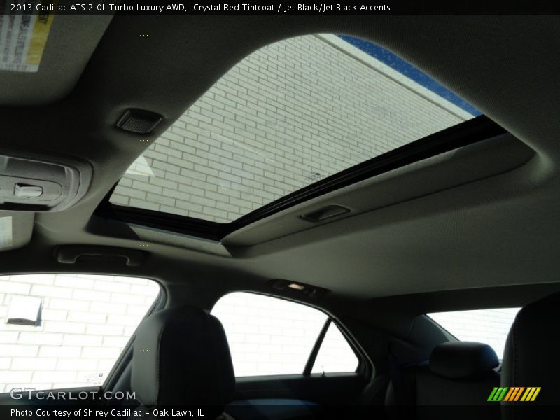 Crystal Red Tintcoat / Jet Black/Jet Black Accents 2013 Cadillac ATS 2.0L Turbo Luxury AWD