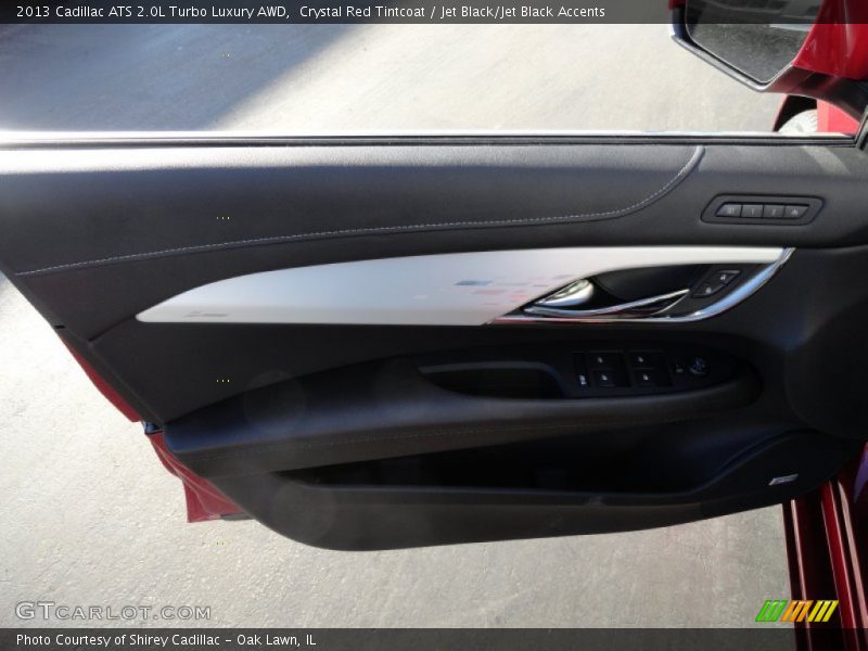 Crystal Red Tintcoat / Jet Black/Jet Black Accents 2013 Cadillac ATS 2.0L Turbo Luxury AWD
