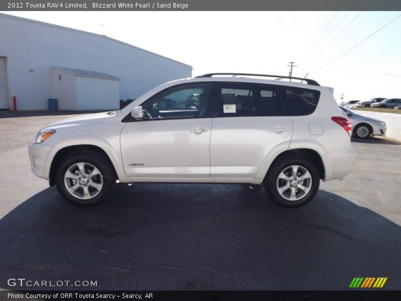 Blizzard White Pearl / Sand Beige 2012 Toyota RAV4 Limited