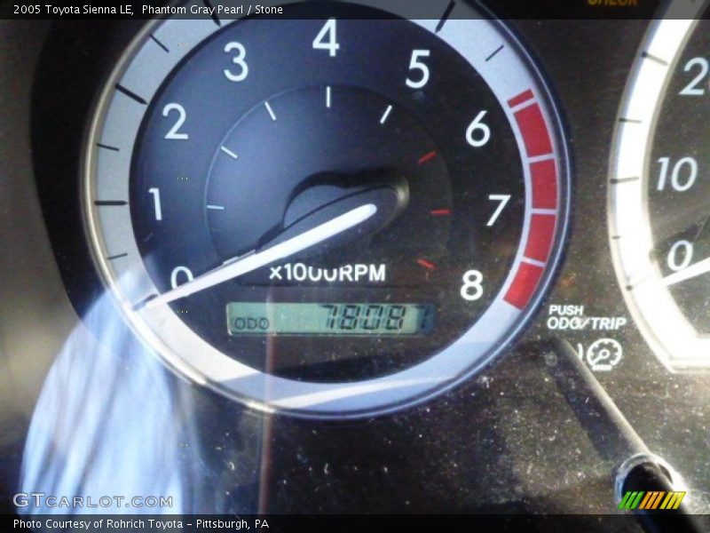 Phantom Gray Pearl / Stone 2005 Toyota Sienna LE