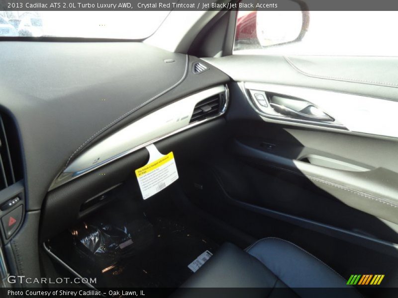 Crystal Red Tintcoat / Jet Black/Jet Black Accents 2013 Cadillac ATS 2.0L Turbo Luxury AWD