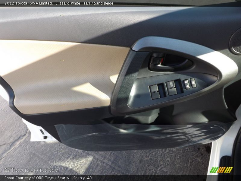 Blizzard White Pearl / Sand Beige 2012 Toyota RAV4 Limited
