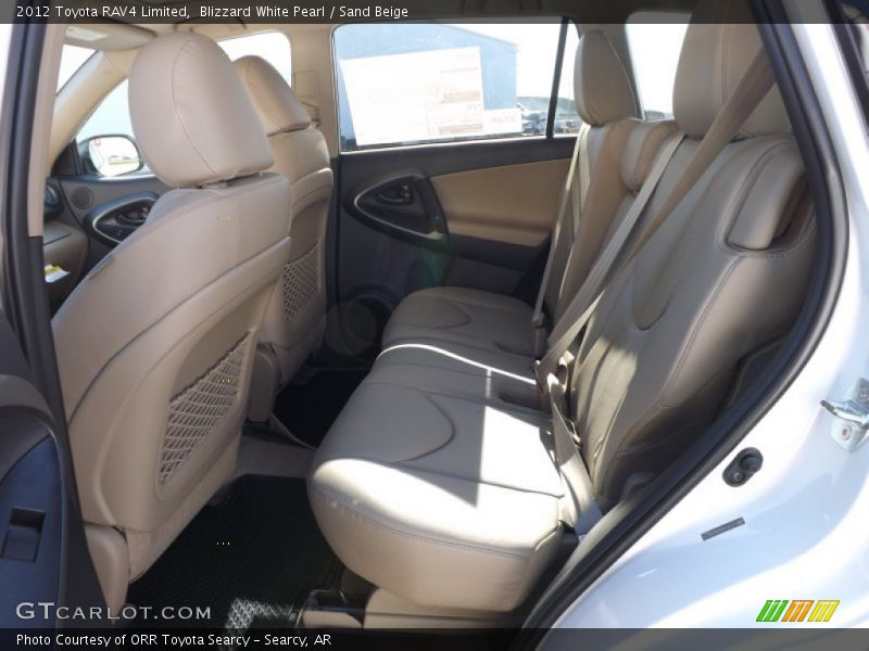 Blizzard White Pearl / Sand Beige 2012 Toyota RAV4 Limited