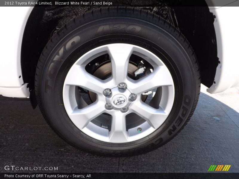Blizzard White Pearl / Sand Beige 2012 Toyota RAV4 Limited