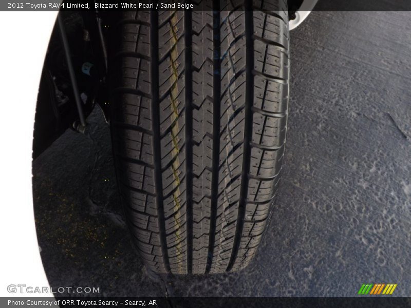 Blizzard White Pearl / Sand Beige 2012 Toyota RAV4 Limited