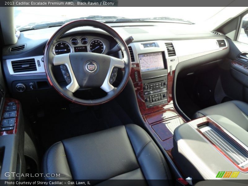 Ebony Interior - 2013 Escalade Premium AWD 
